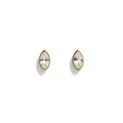 Medium Marquise Studded Earring