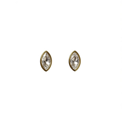 Small Marquise Studded Earring