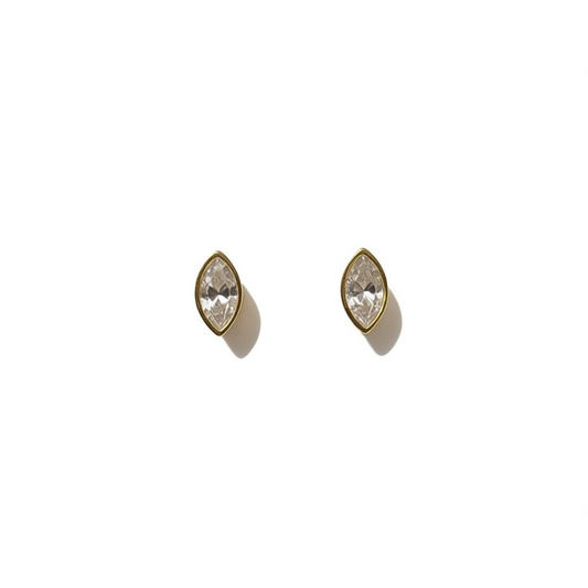 Mini Marquise Studded Earring