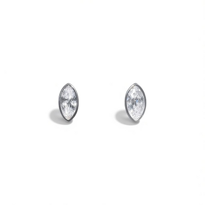Medium Marquise Studded Earring